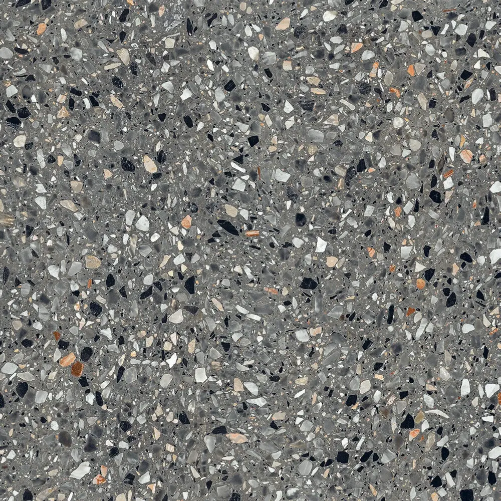 Revêtements sols intérieurs - Grès Cérame Effet Pierre Terrazzo Gris 60X60 - EMYA1135 (Ceramishop.fr) - CERAMISHOP