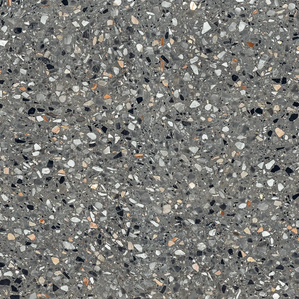 Revêtements sols intérieurs - Grès Cérame Effet Pierre Terrazzo Gris 60X60 - EMYA1135 (Ceramishop.fr) - CERAMISHOP