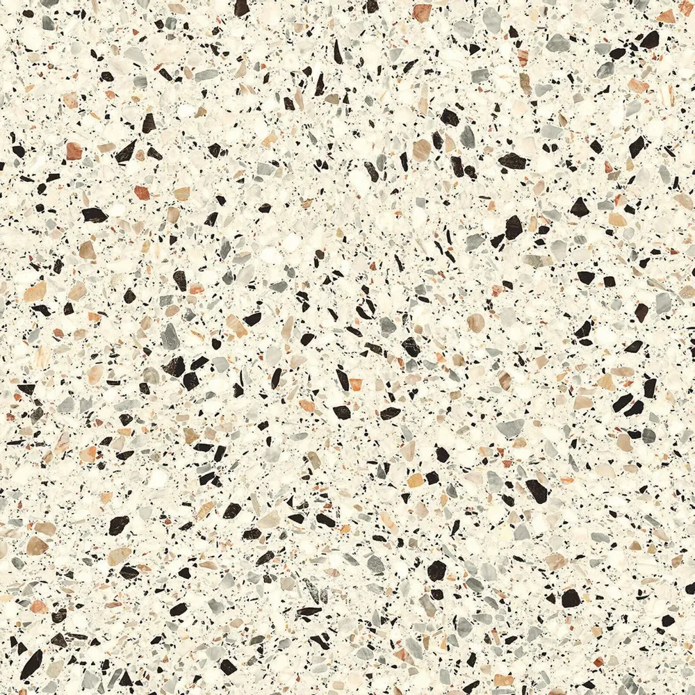 Revêtements sols intérieurs - Grès Cérame Effet Pierre Terrazzo Ivoire 60X60 - EMYC1132 (Ceramishop.fr) - CERAMISHOP