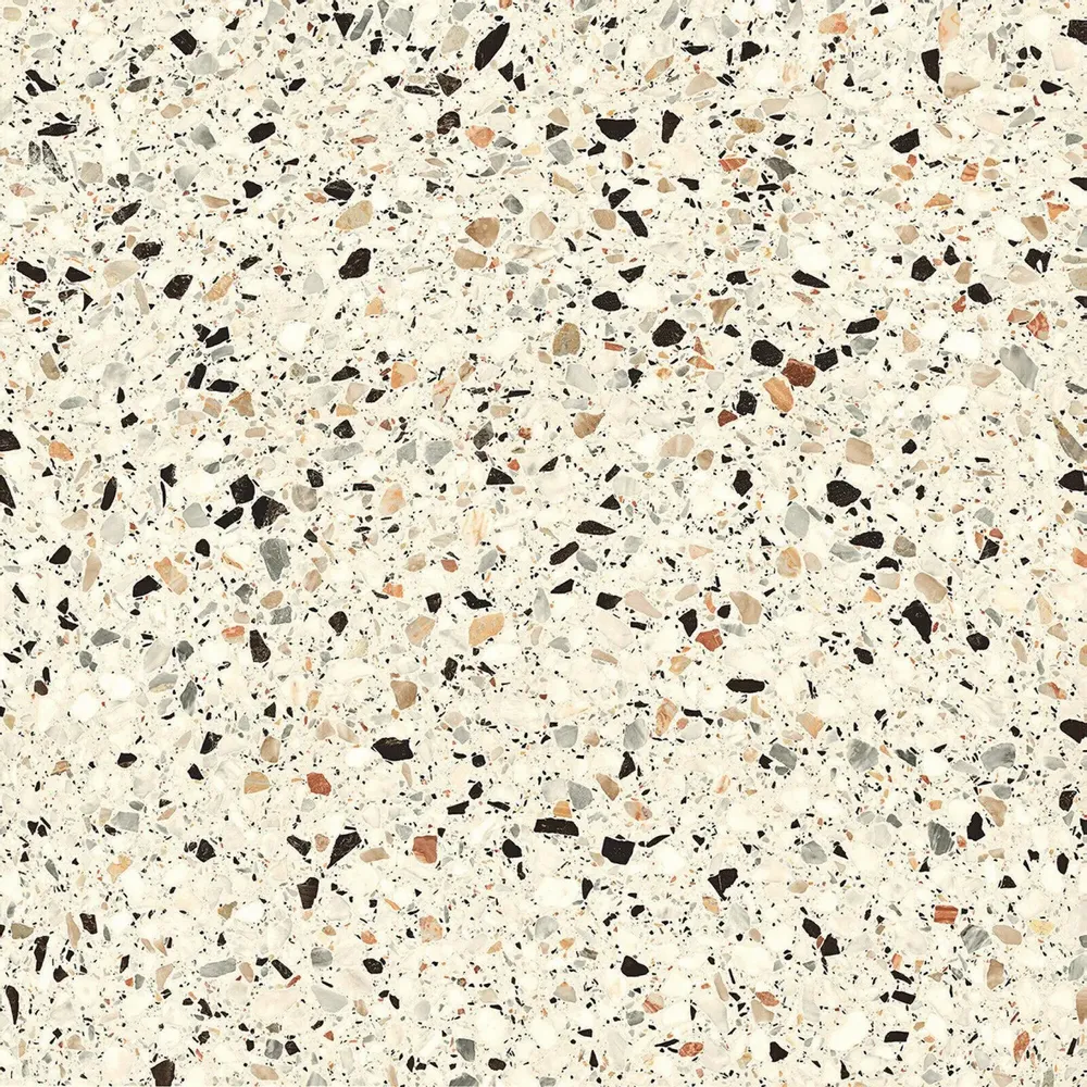 Revêtements sols intérieurs - Grès Cérame Effet Pierre Terrazzo Ivoire 60X60 - EMYC1132 (Ceramishop.fr) - CERAMISHOP