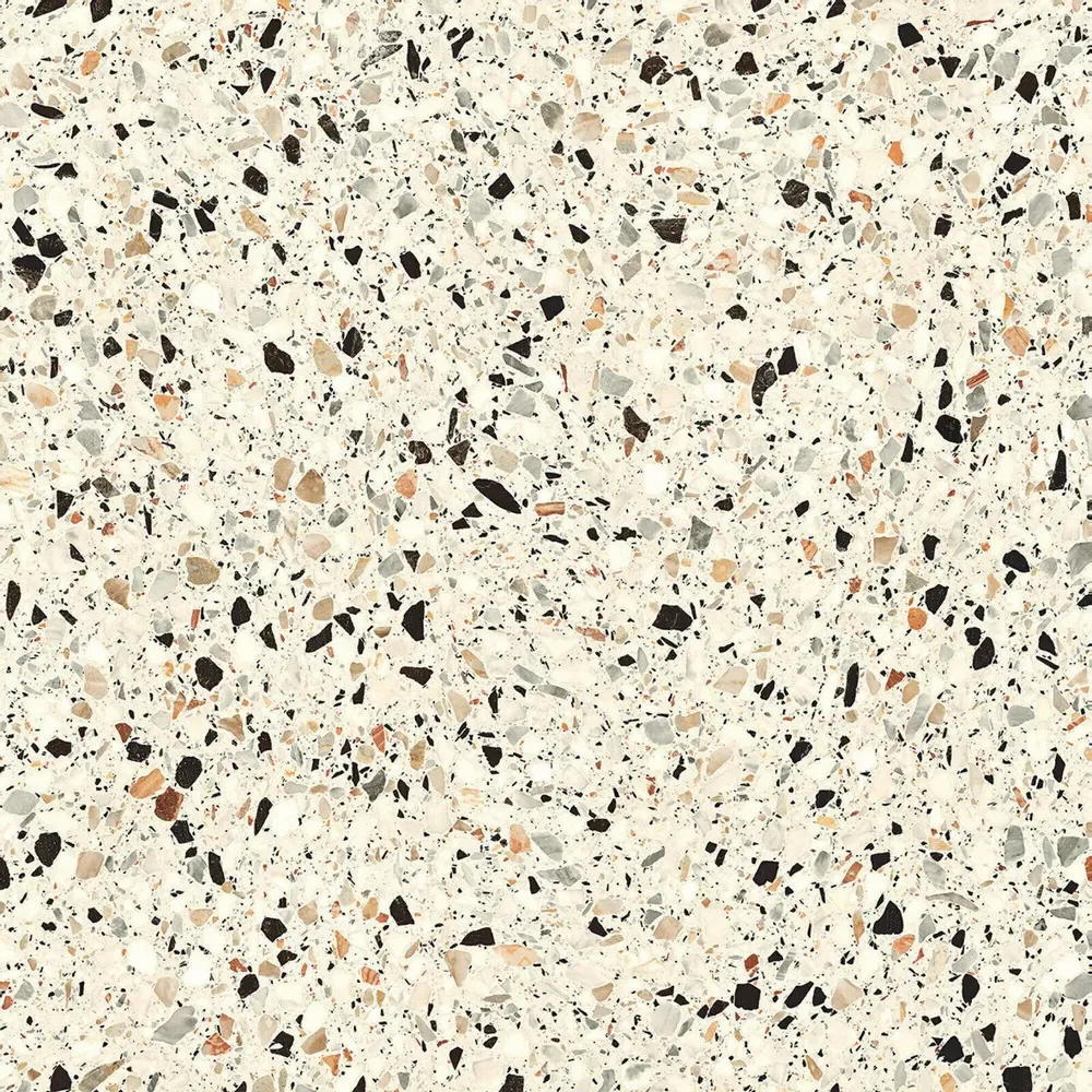 Revêtements sols intérieurs - Grès Cérame Effet Pierre Terrazzo Ivoire 60X60 - EMYC1132 (Ceramishop.fr) - CERAMISHOP