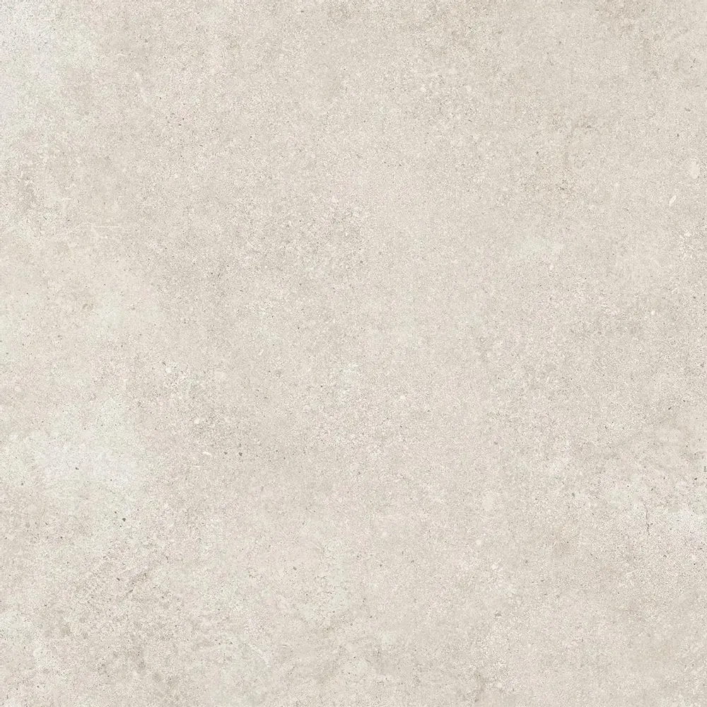 Outdoor floor coverings - White, anti-slip, 60x60 cm, troweled stone effect porcelain stoneware - ENCD1664 (Ceramishop.fr) - CERAMISHOP