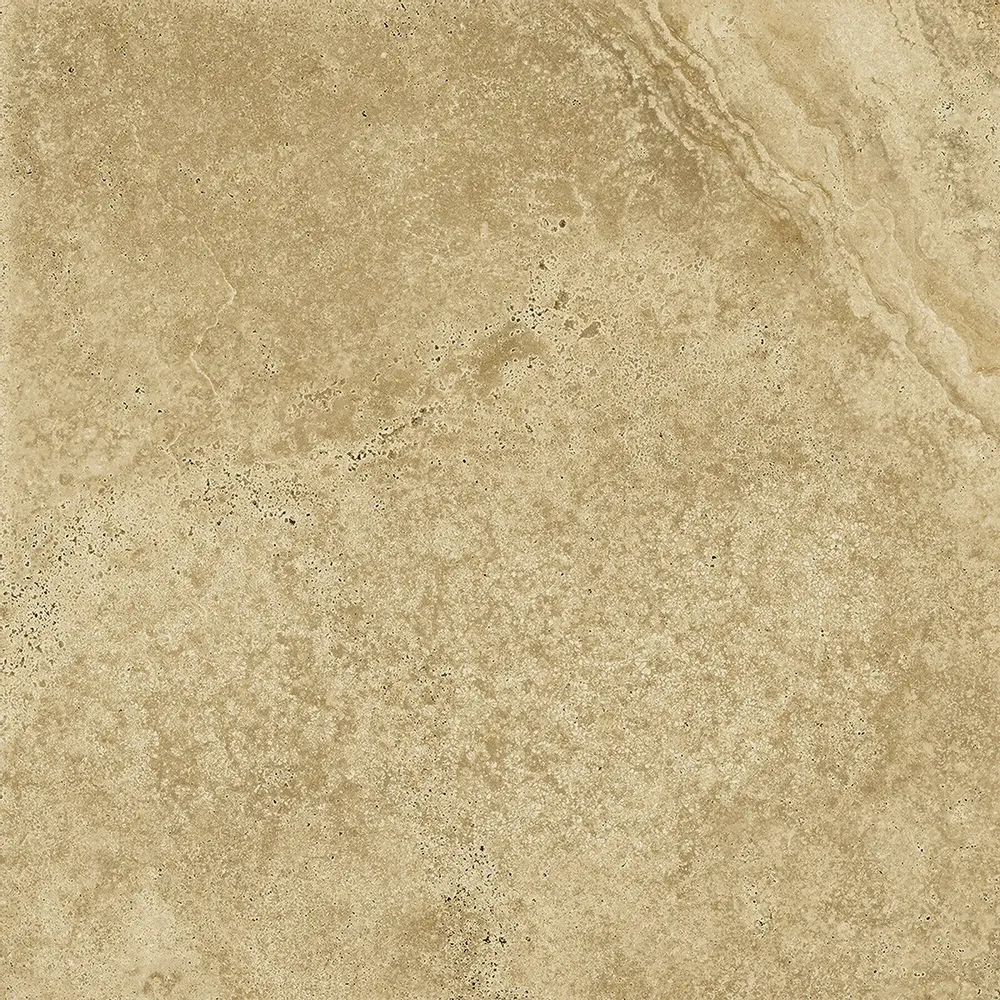 Indoor floor coverings - Marble Effect Travertine Soft Beige Matt Porcelain Stoneware 60X60 - ENSA144 (Ceramishop.fr) - CERAMISHOP