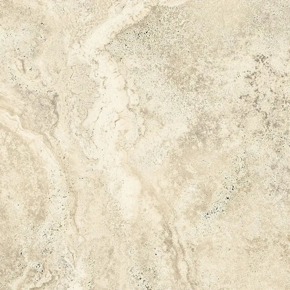 Indoor floor coverings - Marble Effect Travertine Soft Ivory Matt Porcelain Stoneware 60X60 - ENSC143 (Ceramishop.fr) - CERAMISHOP