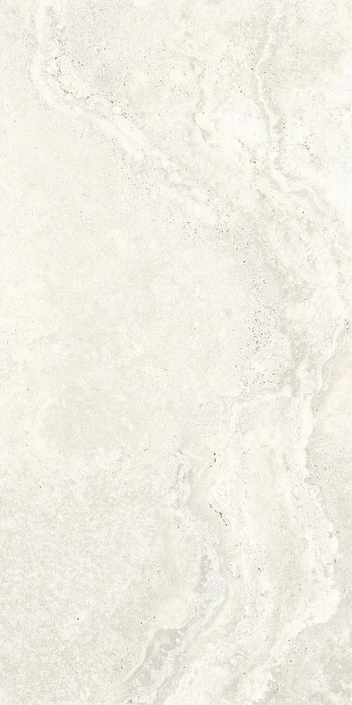 Revêtements sols intérieurs - Grès Cérame Effet Marbre Travertin Soft Blanc Mat 60X120 - ENSN138 (Ceramishop.fr) - CERAMISHOP