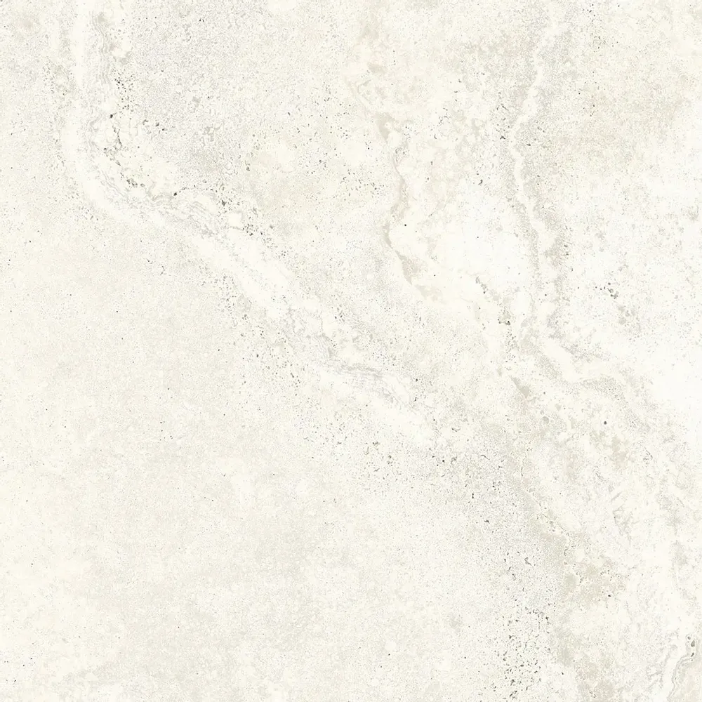 Revêtements sols intérieurs - Grès Cérame Effet Marbre Travertin Soft Blanc Mat 60X60 - ENSN142 (Ceramishop.fr) - CERAMISHOP