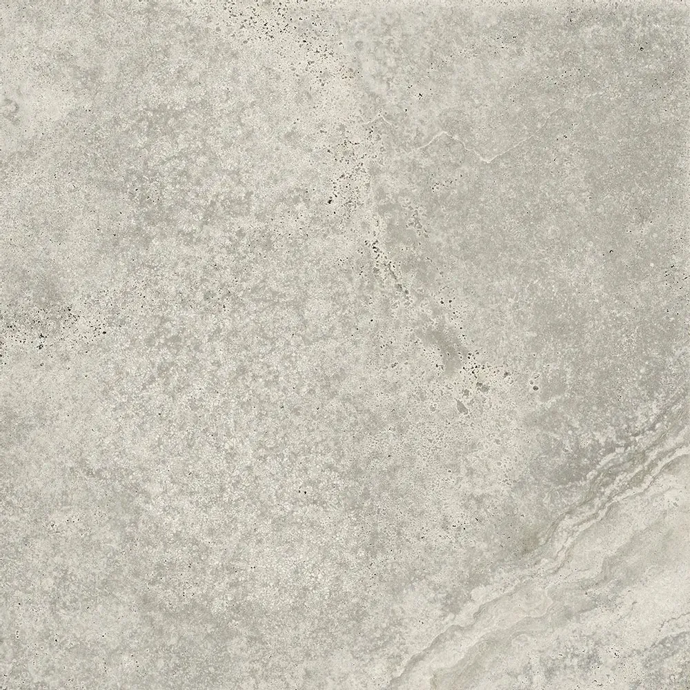 Indoor floor coverings - Marble Effect Travertine Soft Matte Grey 60x60 Porcelain Stoneware - ENSO145 (Ceramishop.fr) - CERAMISHOP