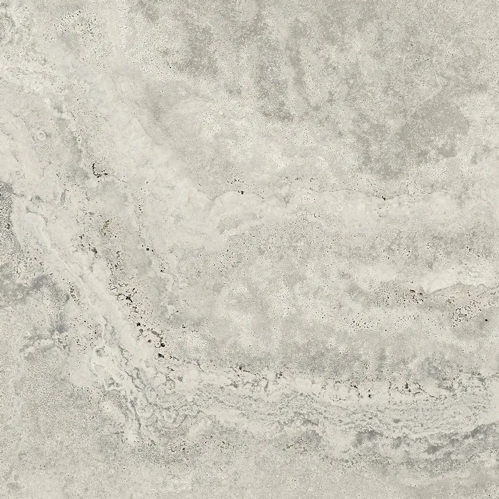 Indoor floor coverings - Marble Effect Travertine Soft Matte Grey 60x60 Porcelain Stoneware - ENSO145 (Ceramishop.fr) - CERAMISHOP