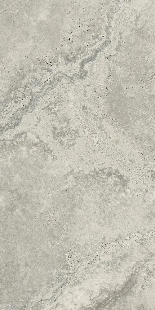 Indoor floor coverings - Marble Effect Travertine Soft Matte Grey Porcelain Stoneware 60X120 - ENSO141 (Ceramishop.fr) - CERAMISHOP