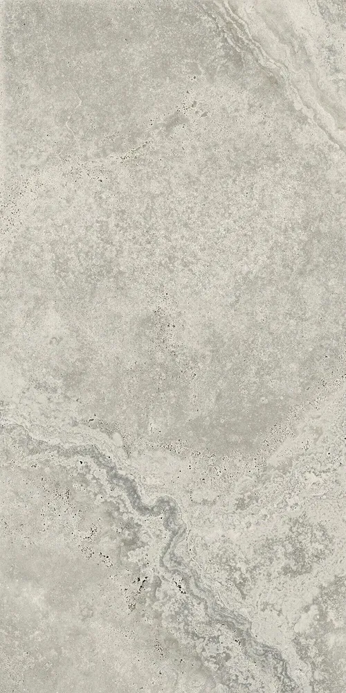 Indoor floor coverings - Marble Effect Travertine Soft Matte Grey Porcelain Stoneware 60X120 - ENSO141 (Ceramishop.fr) - CERAMISHOP
