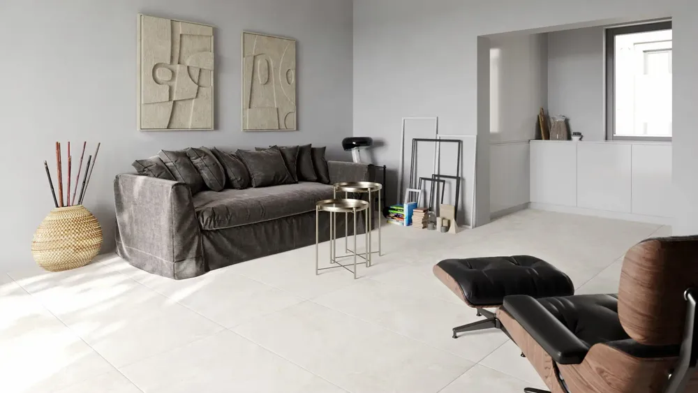 Revêtements sols intérieurs - Grès Cérame Effet Pierre Calcaire Gris 60x120 - PTGP-0003 (Ceramishop.fr) - CERAMISHOP