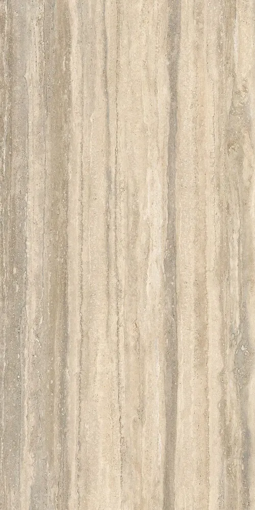 Indoor floor coverings - Matte Beige Veined Travertine Marble Effect Porcelain Stoneware 60X120 - ENVA152 (Ceramishop.fr) - CERAMISHOP