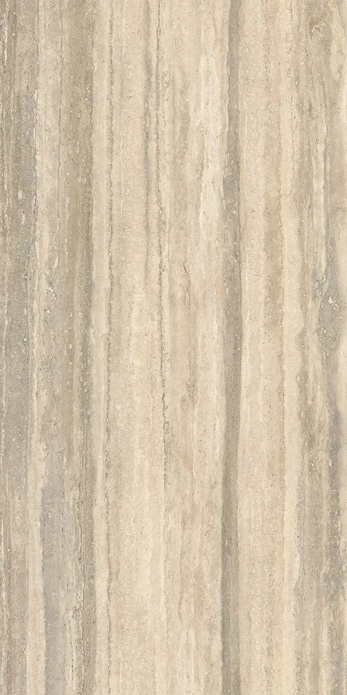 Indoor floor coverings - Matte Beige Veined Travertine Marble Effect Porcelain Stoneware 60X120 - ENVA152 (Ceramishop.fr) - CERAMISHOP
