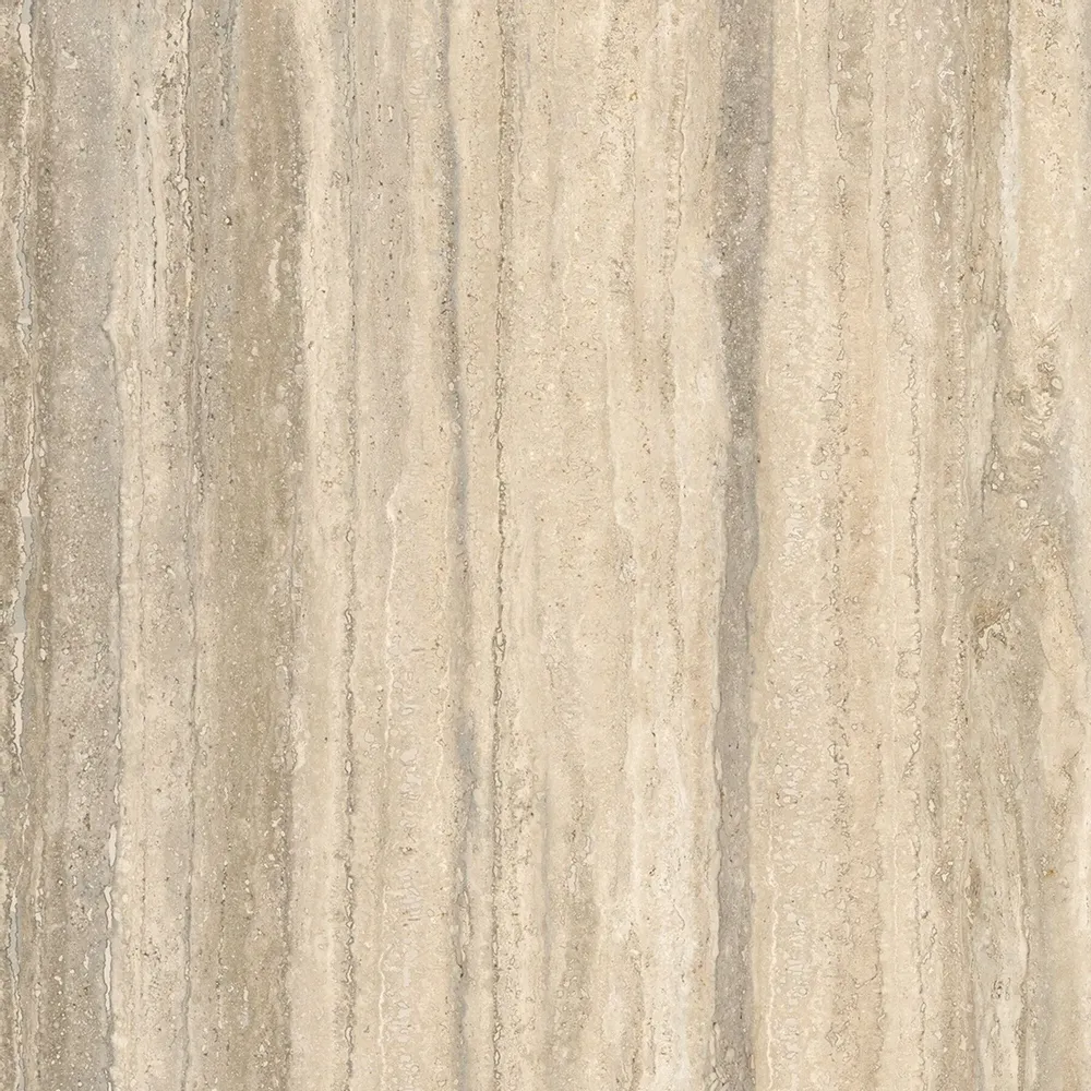 Indoor floor coverings - Matte Beige Travertine Marble Effect Porcelain Stoneware 60x60 - ENVA896 (Ceramishop.fr) - CERAMISHOP