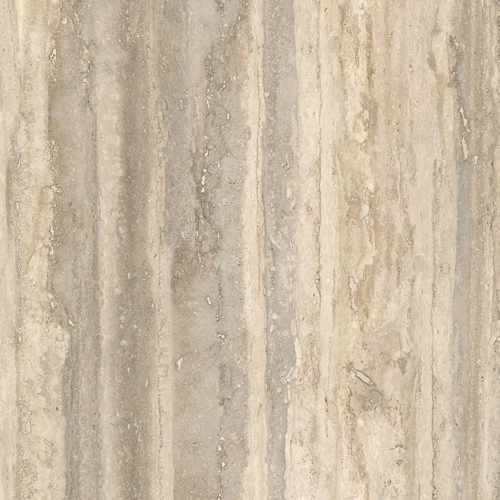 Indoor floor coverings - Matte Beige Travertine Marble Effect Porcelain Stoneware 60x60 - ENVA896 (Ceramishop.fr) - CERAMISHOP