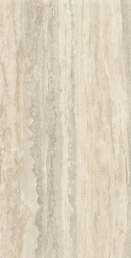Revêtements sols intérieurs - Grès Cérame Effet Marbre Travertin Veiné Ivoire Mat 60X120 - ENVC151 (Ceramishop.fr) - CERAMISHOP