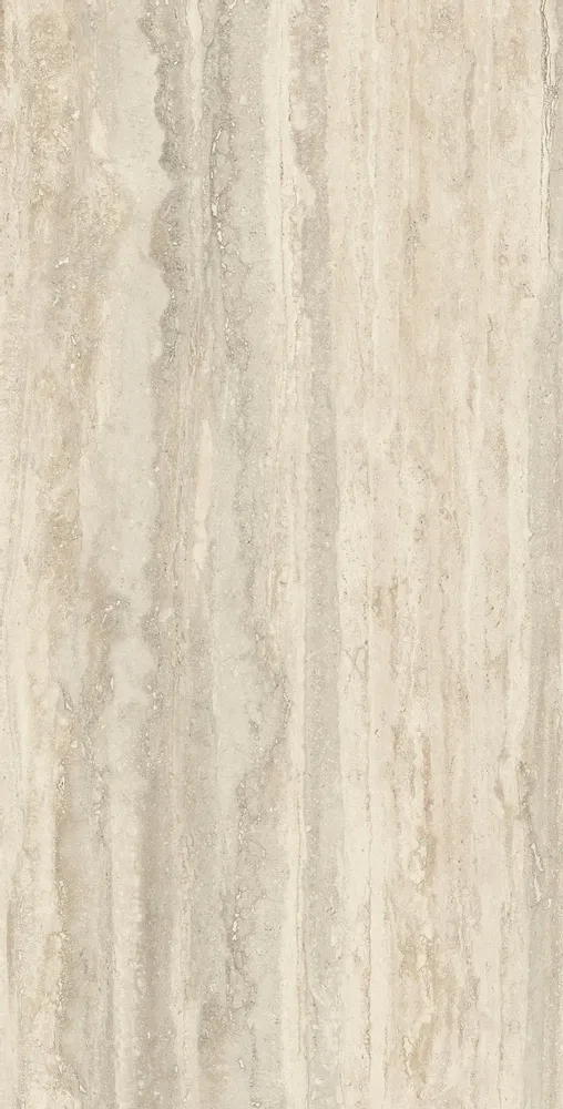 Outdoor floor coverings - Porcelain Stoneware Marble Effect Travertine Veined Ivory Anti-slip 60X120 - ENVC155 (Ceramishop.fr) - CERAMISHOP