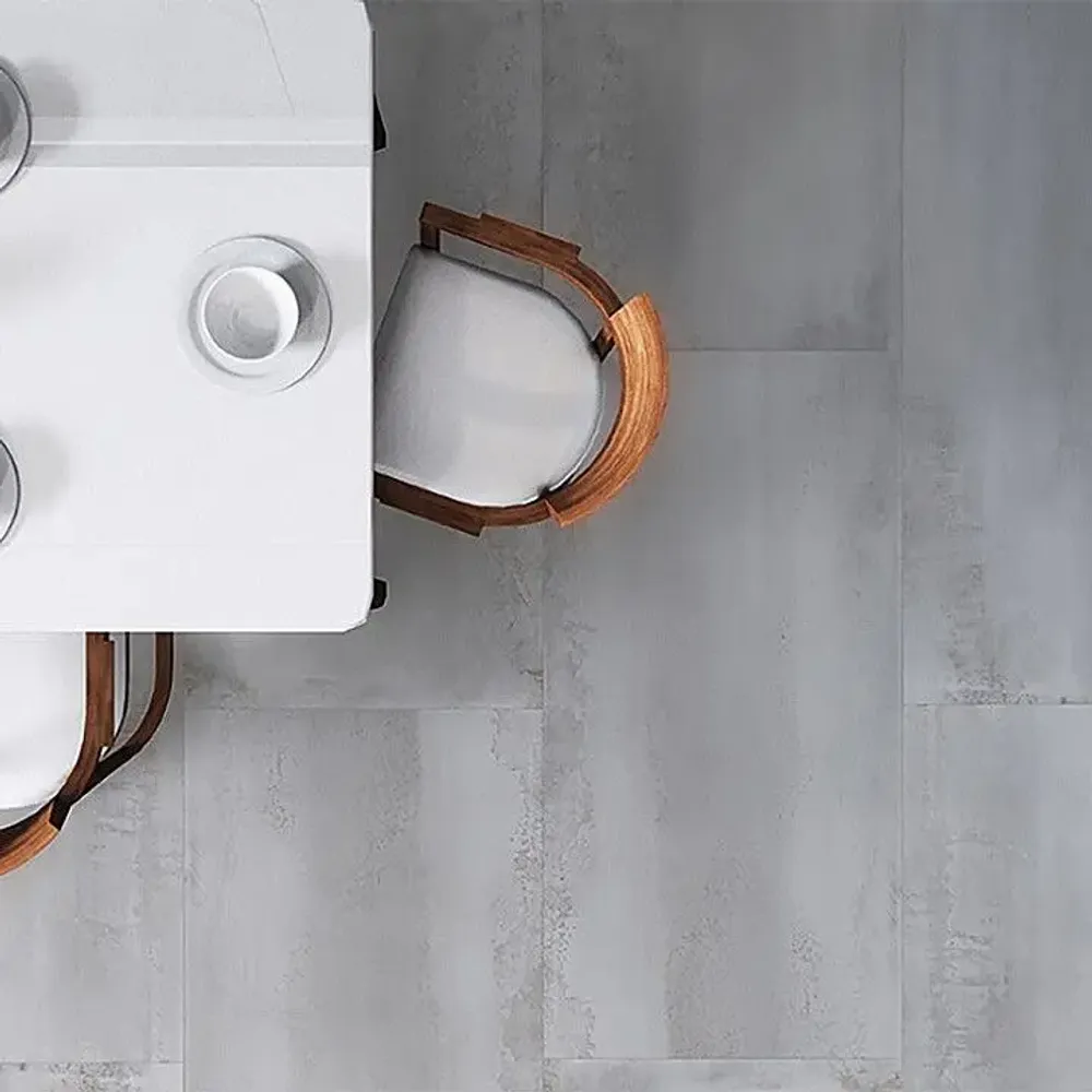 Indoor floor coverings - Grey Oxidized Metal Effect Porcelain Stoneware 60x60 - EOTM627 (Ceramishop.fr) - CERAMISHOP