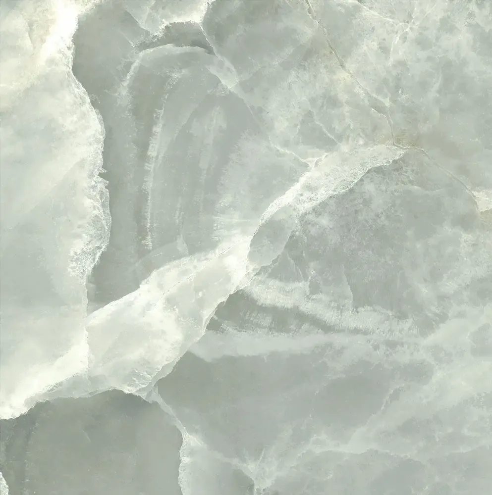 Indoor floor coverings - Marble Effect Porcelain Stoneware Onyx Jade Glossy Green 60X60 - EOXJ868 (Ceramishop.fr) - CERAMISHOP