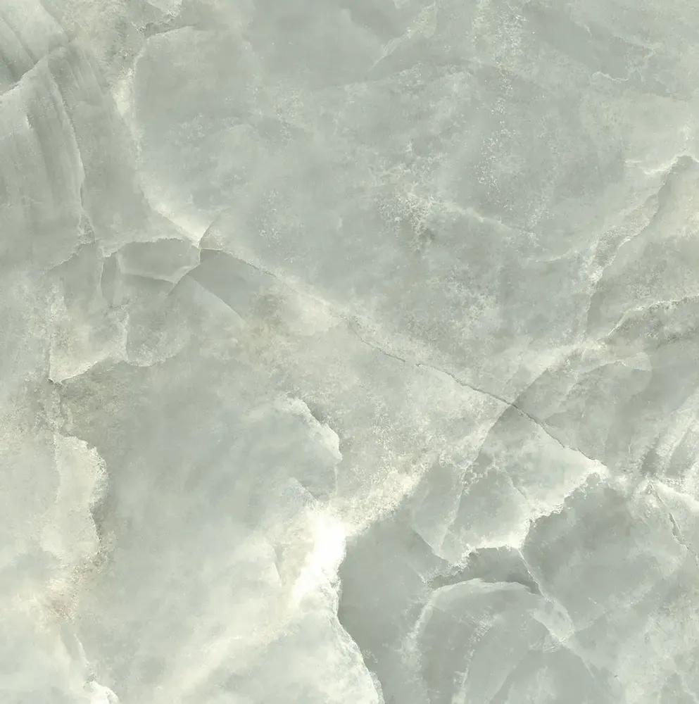 Indoor floor coverings - Marble Effect Porcelain Stoneware Onyx Jade Glossy Green 60X60 - EOXJ868 (Ceramishop.fr) - CERAMISHOP