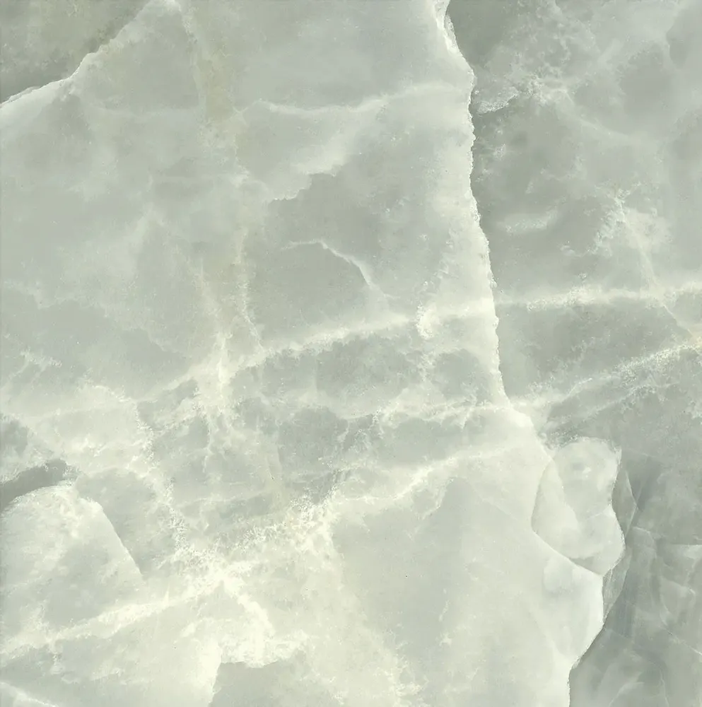 Indoor floor coverings - Marble Effect Porcelain Stoneware Onyx Jade Glossy Green 60X60 - EOXJ868 (Ceramishop.fr) - CERAMISHOP