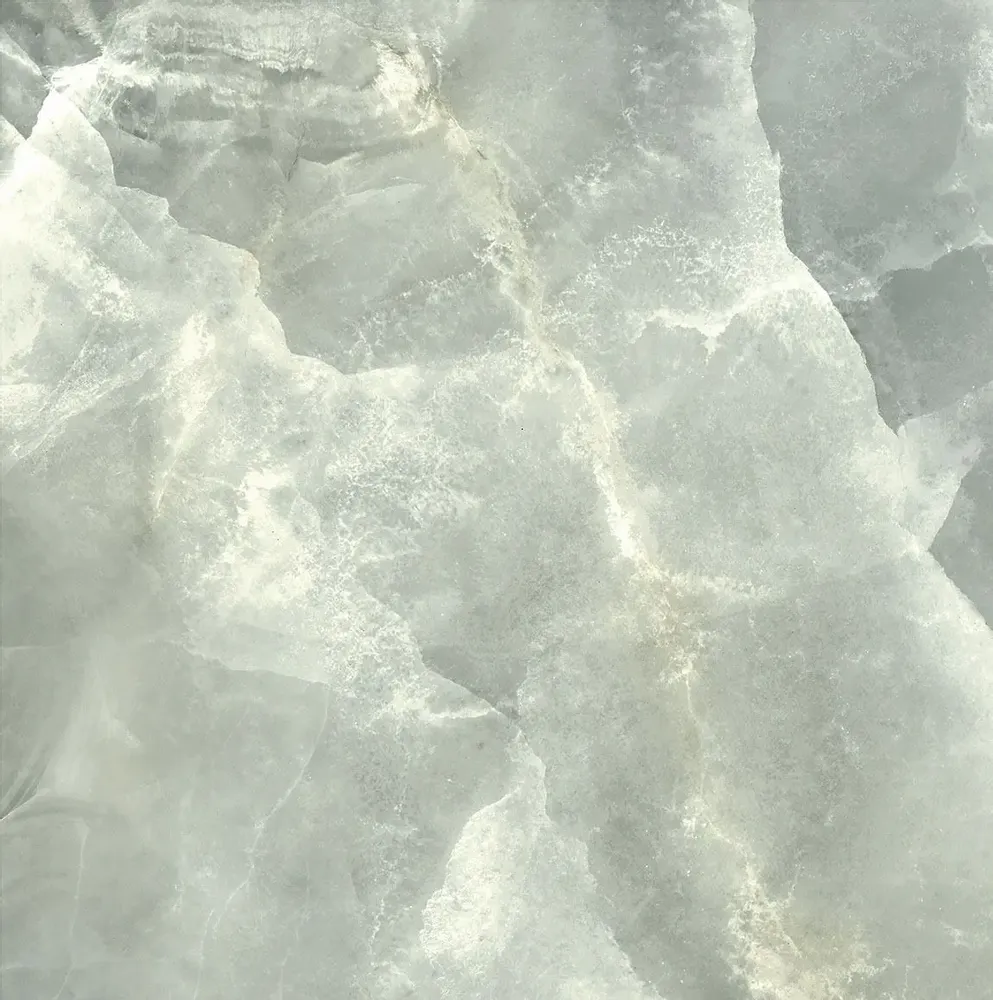 Indoor floor coverings - Marble Effect Porcelain Stoneware Onyx Jade Glossy Green 60X60 - EOXJ868 (Ceramishop.fr) - CERAMISHOP