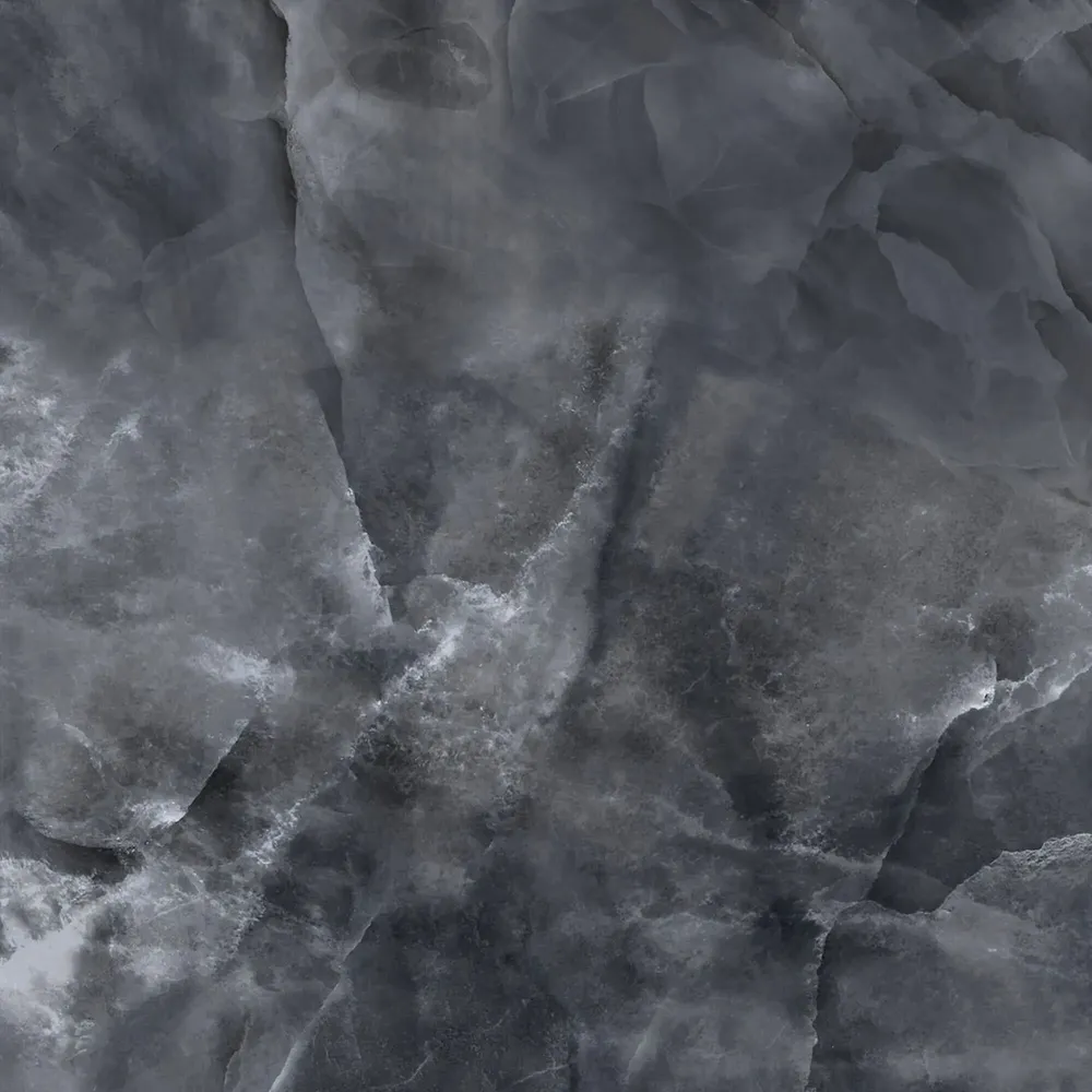 Indoor floor coverings - Glossy Black Onyx Marble Effect Porcelain Stoneware 60x60 - EOXK870 (Ceramishop.fr) - CERAMISHOP