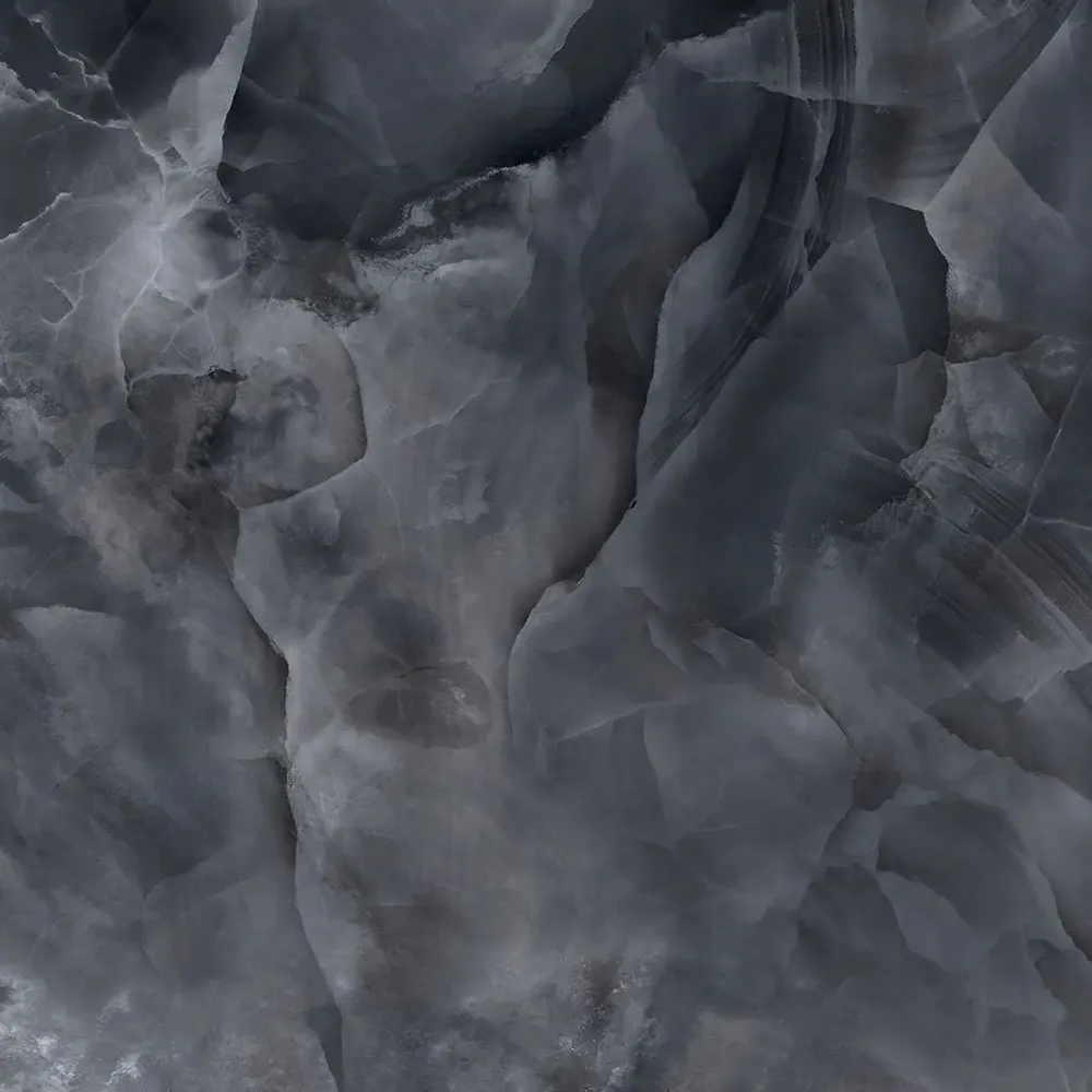 Indoor floor coverings - Glossy Black Onyx Marble Effect Porcelain Stoneware 60x60 - EOXK870 (Ceramishop.fr) - CERAMISHOP