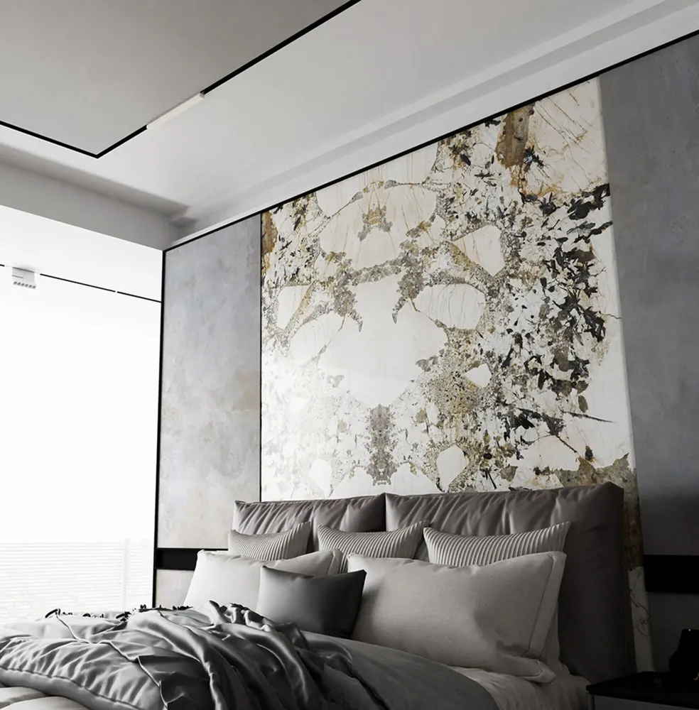 Revêtements sols intérieurs - Grès Cérame Effet Marbre Patagonie Brillant 60X120 - EPAA158 (Ceramishop.fr) - CERAMISHOP