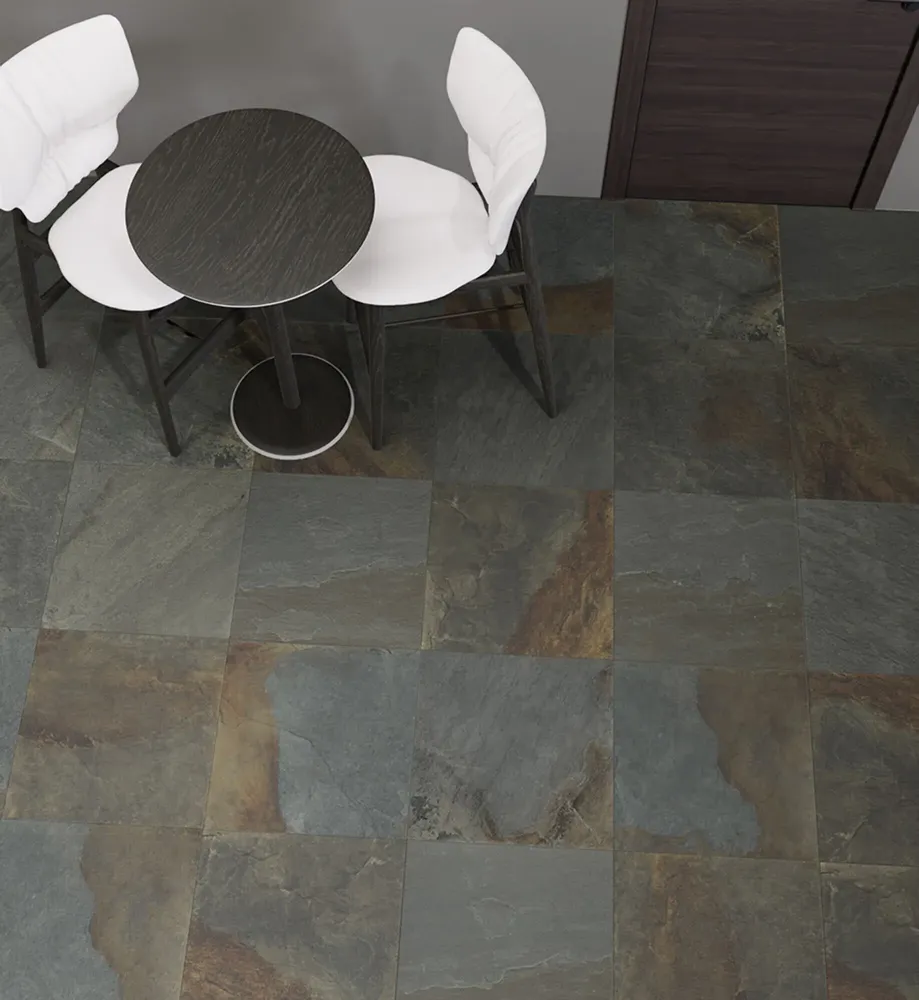 Indoor floor coverings - Slate Stone Effect Porcelain Stoneware 01 60X120 - EPEA1144 (Ceramishop.fr) - CERAMISHOP