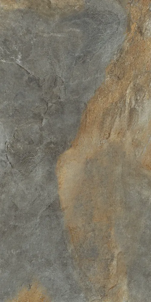 Outdoor floor coverings - Slate-effect porcelain stoneware, multicoloured, non-slip, 60x120 cm - EPEB1147 (Ceramishop.fr) - CERAMISHOP