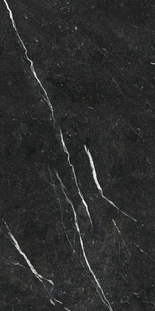 Indoor floor coverings - Porcelain Stoneware with Veined Beige and Black Marble Effect - Glossy 60x120cm - EPIB162 (Ceramishop.fr) - CERAMISHOP