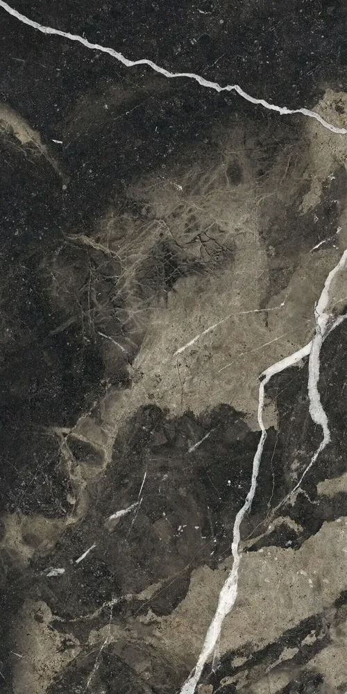 Revêtements sols intérieurs - Grès Cérame Effet Marbre Veiné Beige Noir Mat 60X120 - EPIB163 (Ceramishop.fr) - CERAMISHOP