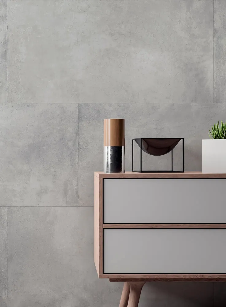 Revêtements sols intérieurs - Grès Cérame Effet Béton Ciré Gris Foncé 60X120 - EPSR654 (Ceramishop.fr) - CERAMISHOP