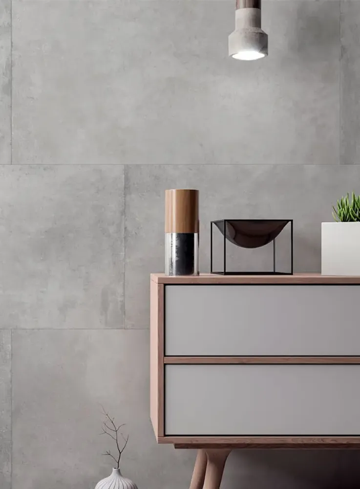 Revêtements sols intérieurs - Grès Cérame Effet Béton Ciré Gris Foncé 60X120 - EPSR654 (Ceramishop.fr) - CERAMISHOP