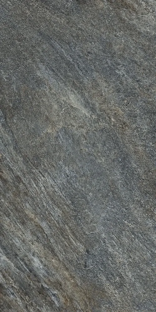Revêtements sols extérieurs - Grès Cérame Effet Pierre Gris Anthracite Antidérapant 60X120 - EREA1191 (Ceramishop.fr) - CERAMISHOP