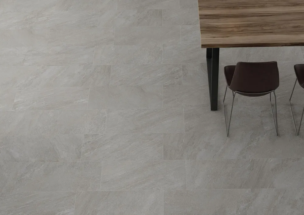 Revêtements sols intérieurs - Grès Cérame Effet Pierre Gris 60X120 - EREG1188 (Ceramishop.fr) - CERAMISHOP