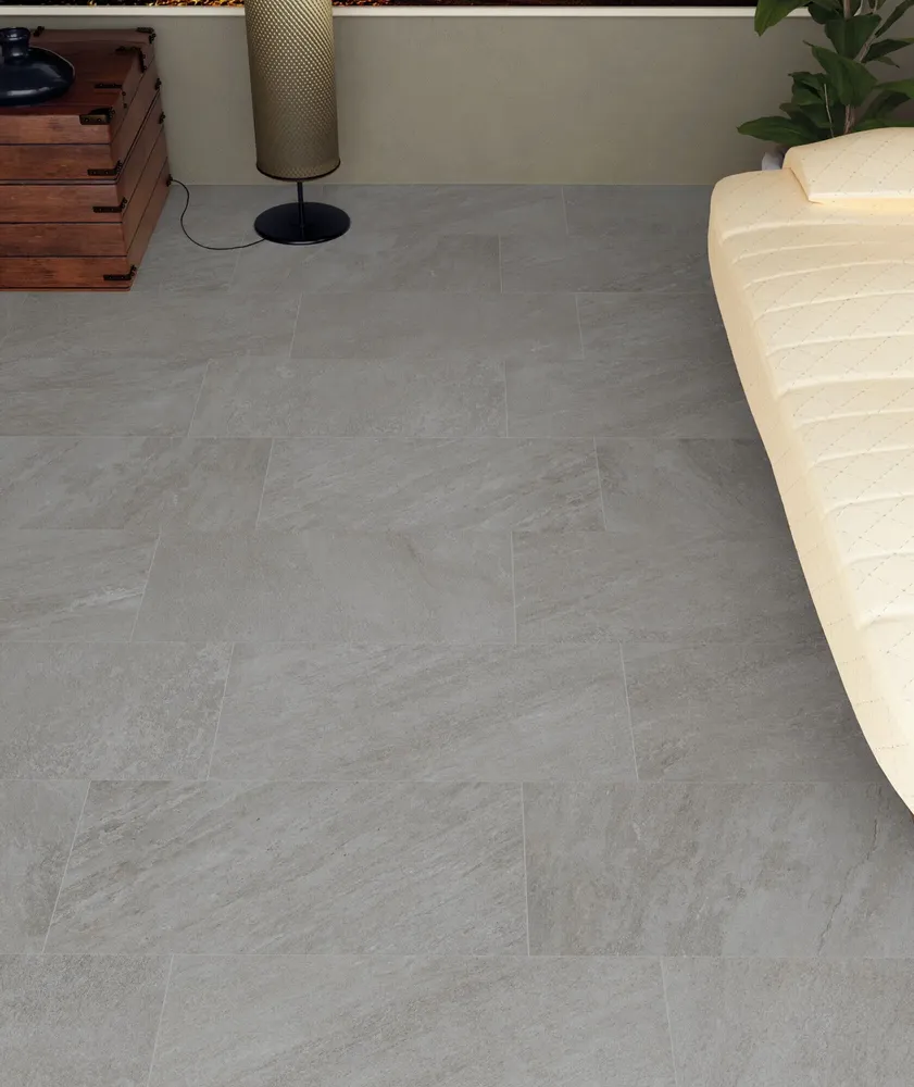 Revêtements sols intérieurs - Grès Cérame Effet Pierre Gris 60X120 - EREG1188 (Ceramishop.fr) - CERAMISHOP