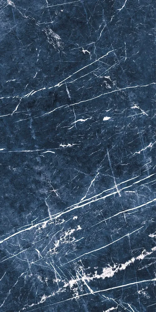 Indoor floor coverings - Glossy Ocean Blue Marble Effect Porcelain Stoneware 60X120 - EROS208 (Ceramishop.fr) - CERAMISHOP