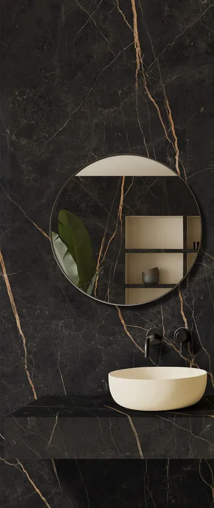 Indoor floor coverings - Saint Laurent Matte Marble Effect Porcelain Stoneware 60X120 - ESAL210 (Ceramishop.fr) - CERAMISHOP