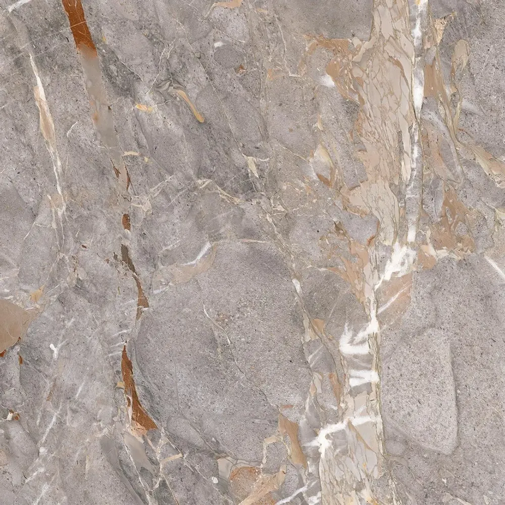 Indoor floor coverings - Matte Grey Veined Marble Effect Porcelain Stoneware 60x60 - ESAN207 (Ceramishop.fr) - CERAMISHOP