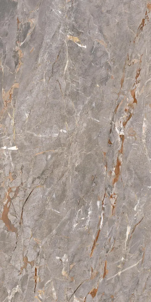 Indoor floor coverings - Glossy Grey Veined Marble Effect Porcelain Stoneware 60X120 - ESAN205 (Ceramishop.fr) - CERAMISHOP