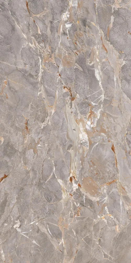 Indoor floor coverings - Glossy Grey Veined Marble Effect Porcelain Stoneware 60X120 - ESAN205 (Ceramishop.fr) - CERAMISHOP