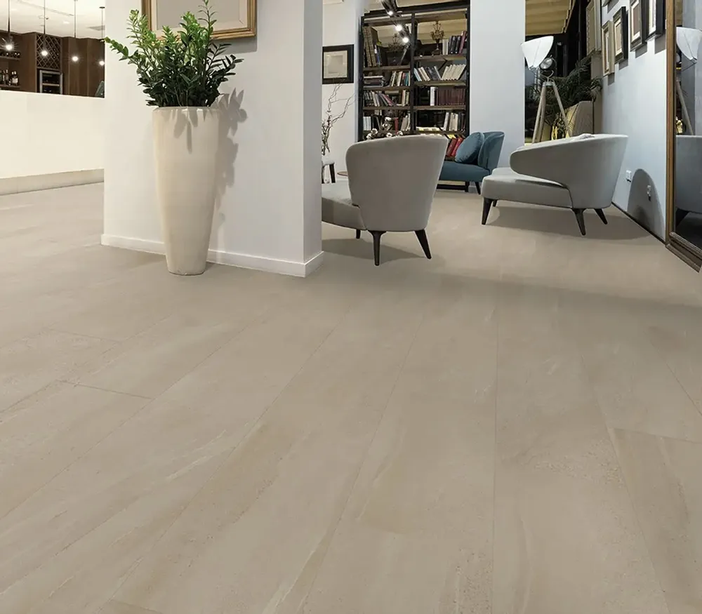 Indoor floor coverings - Beige Refined Stone Effect Porcelain Stoneware 60X120 - ESFA1237 (Ceramishop.fr) - CERAMISHOP