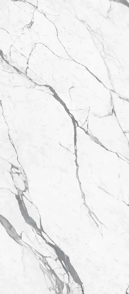 Indoor floor coverings - White Matte Statuary Marble Effect Porcelain Stoneware 60X120 - ESSU180 (Ceramishop.fr) - CERAMISHOP