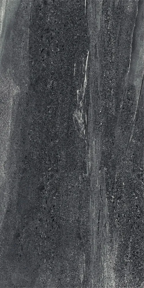 Outdoor floor coverings - Black Non-Slip Porcelain Stoneware with Refined Stone Effect, 60x120 - ESNA1246 (Ceramishop.fr) - CERAMISHOP