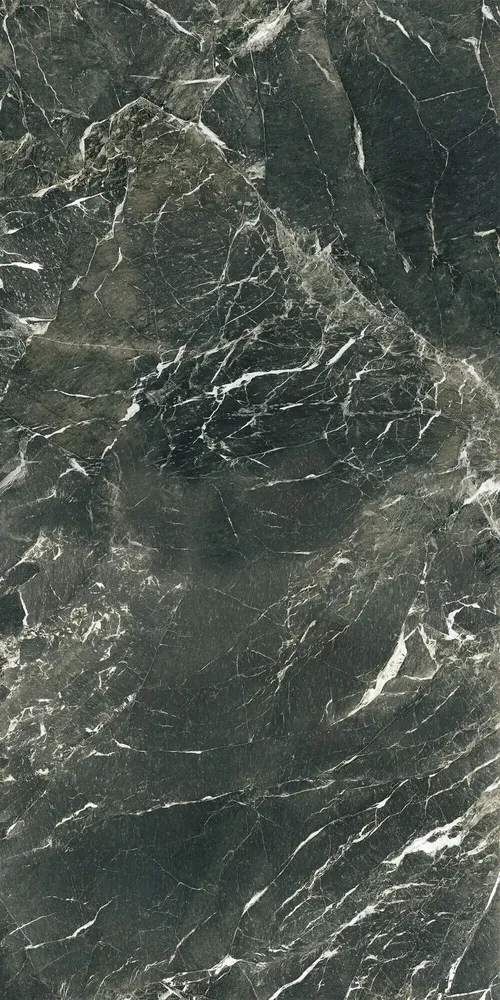 Indoor floor coverings - Glossy Alpine Green Marble Effect Porcelain Stoneware 60X120 - EVEA191 (Ceramishop.fr) - CERAMISHOP