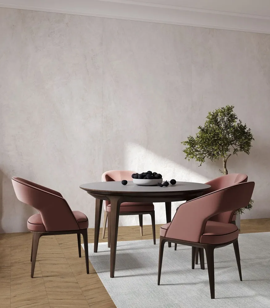 Indoor floor coverings - Taj Mahal Marble Effect Porcelain Stoneware, Matte White, RT 60x120 - ETMS1559 (Ceramishop.fr) - CERAMISHOP