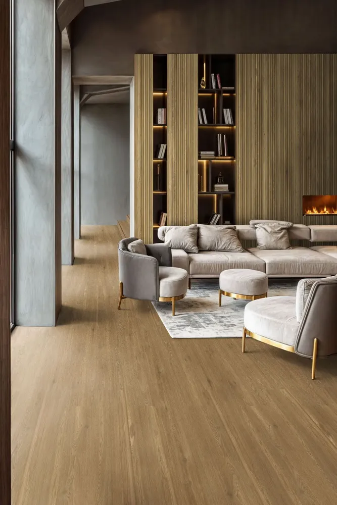 Indoor floor coverings - Elegant Modern Wood Effect Porcelain Stoneware, Matte Brown, RT 20X120 - EWAN1673 (Ceramishop.fr) - CERAMISHOP