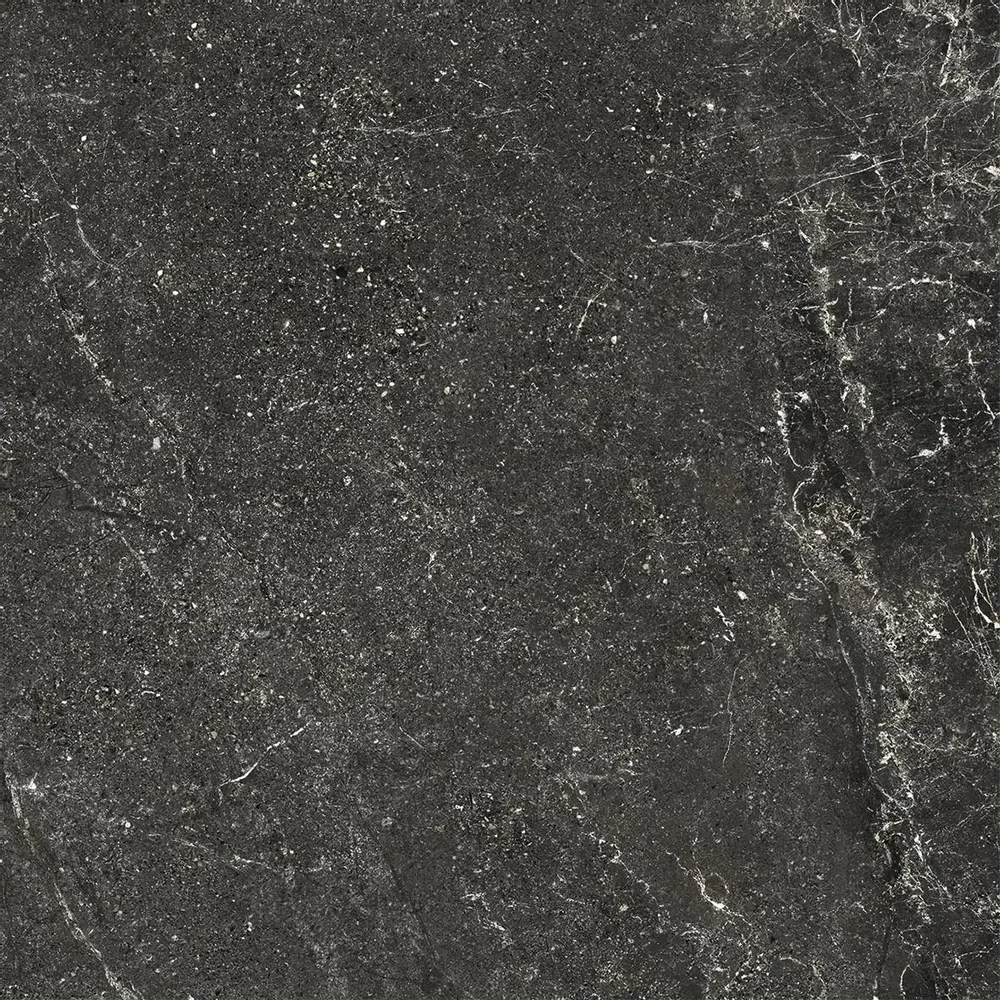 Outdoor floor coverings - Black Veined Stone Effect Porcelain Stoneware, Non-Slip, 60x60 cm - EWBE1334 (Ceramishop.fr) - CERAMISHOP